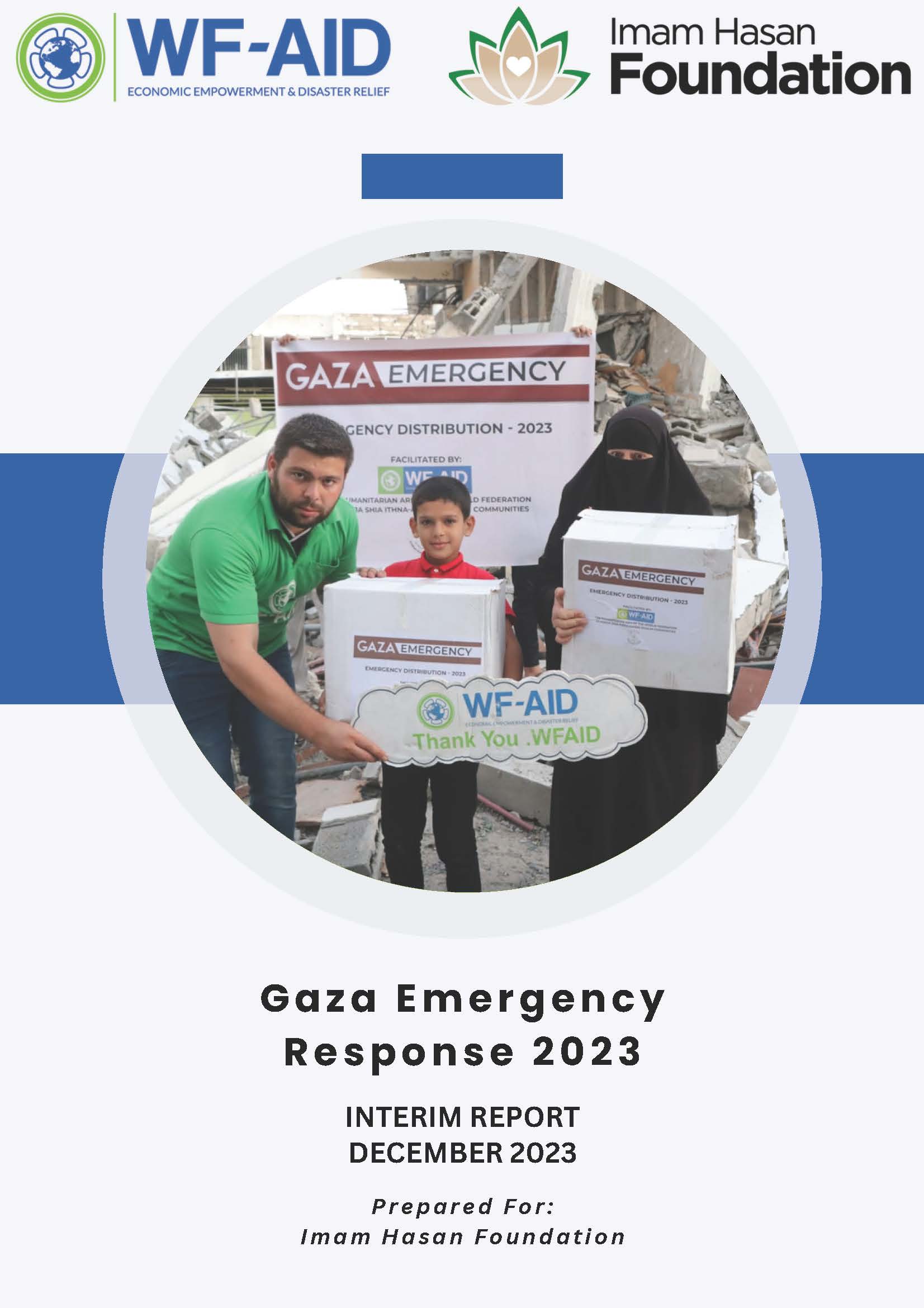 Update – 18-12-2023 – Gaza Palestine – Humanitarian relief