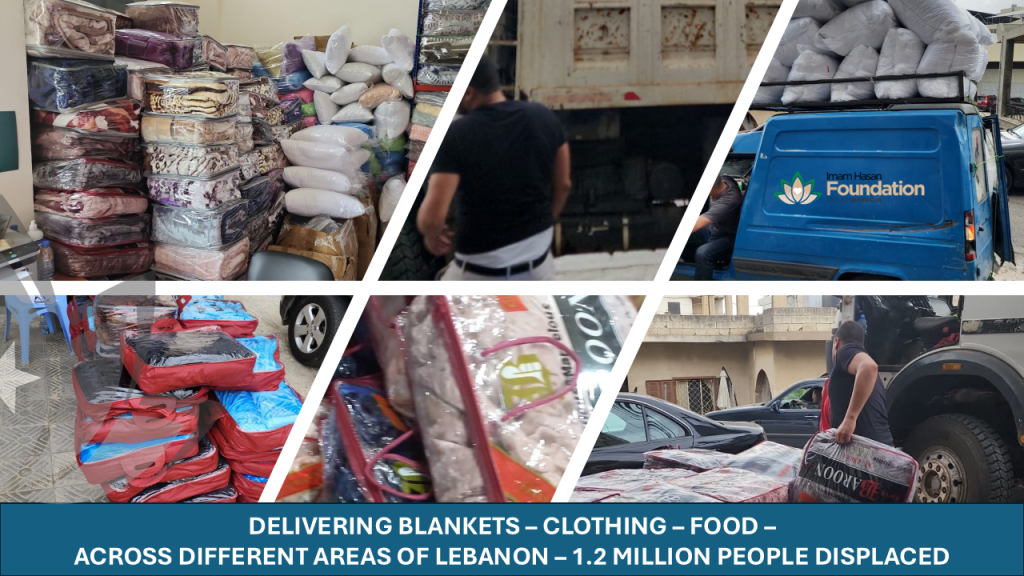 Lebanon November 2024 : Food – Blankets – Mattress